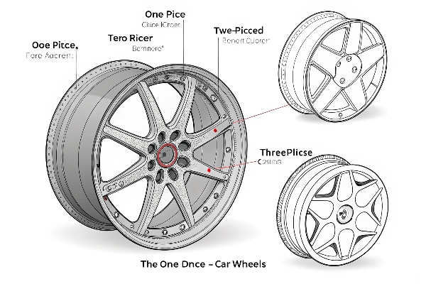 One-Piece vs Two-Piece vs Three-Piece Wheels