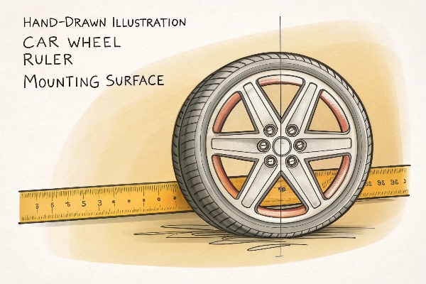 Wheel offset measurement