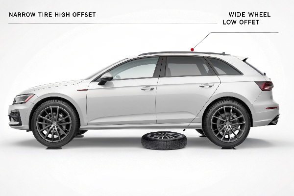 tire stick out