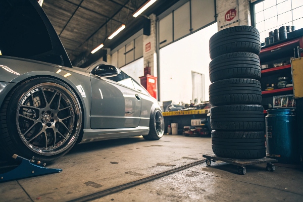 New tires on car