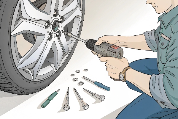 Changing center caps