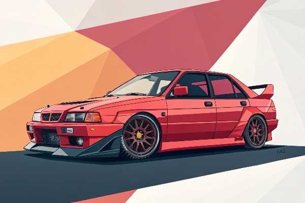 Car with low offset wheels