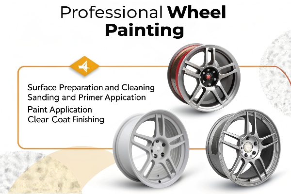 professional rim painting process
