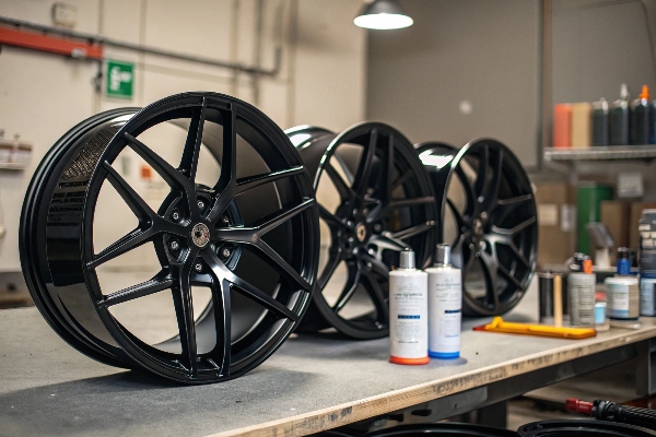 black painted Ferrada wheels