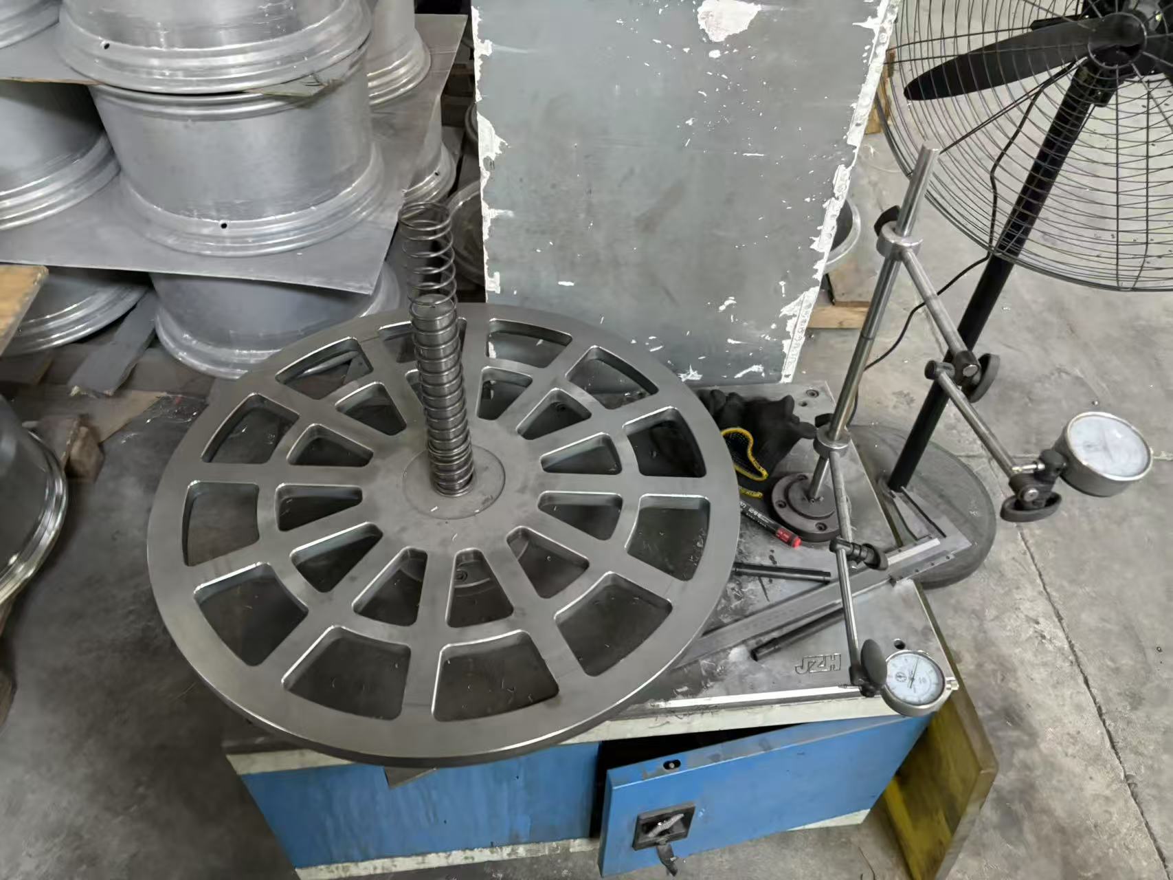 alt with wheel testing equipment