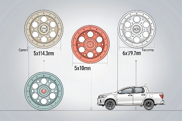 Toyota lug pattern diagram