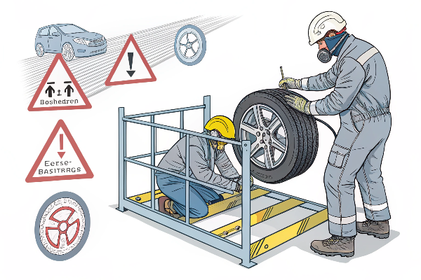 multi-piece wheel servicing hazards