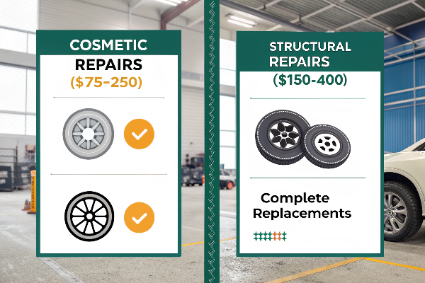 wheel repair cost comparison chart