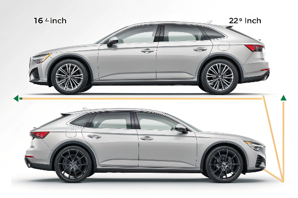 comparison of wheel sizes and sidewalls