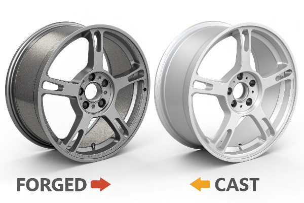 forged wheels compared to cast wheels
