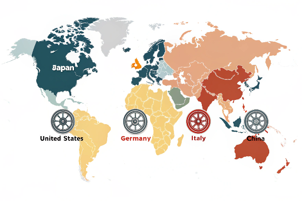 Global forged wheel manufacturing map