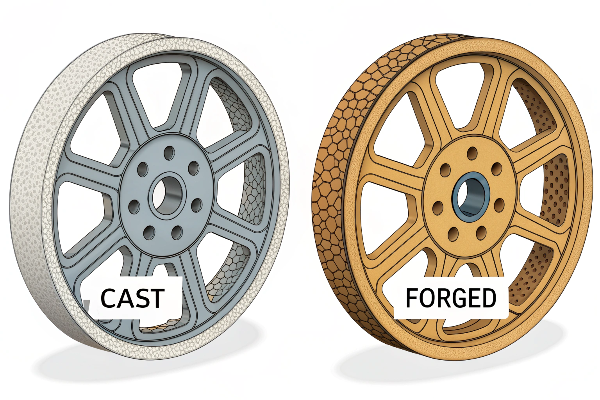 cast versus forged wheel comparison