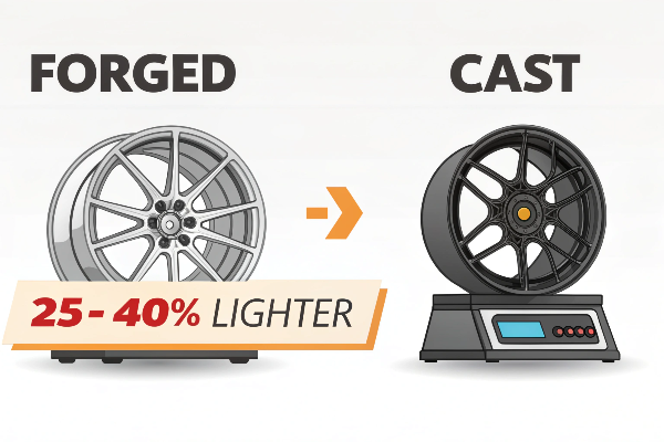 forged wheels weight comparison