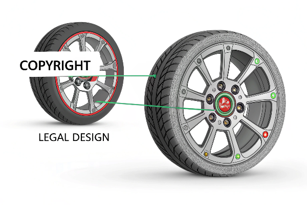 wheel design copyright concept