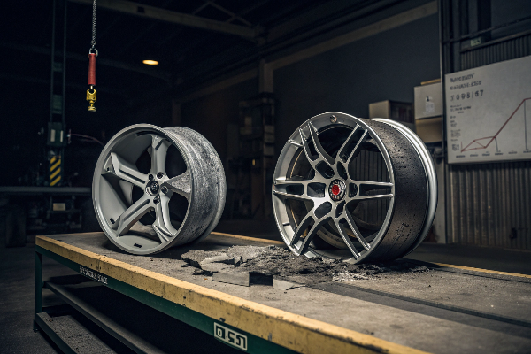 forged wheel after impact test