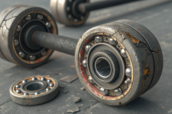 damaged suspension from improper wheels