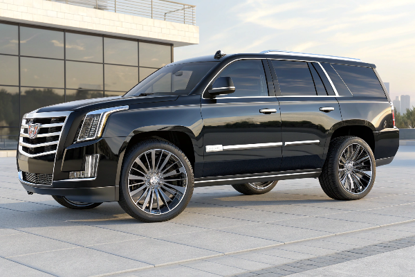 SUV with 24-inch wheels