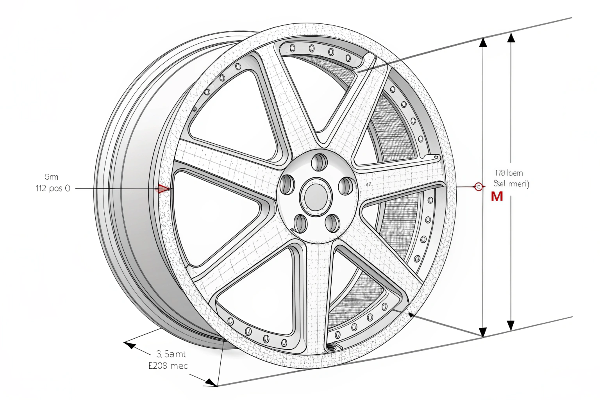 alt with forged wheel cross-section