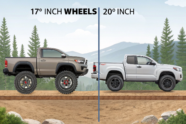 comparison of different wheel sizes for off-roading