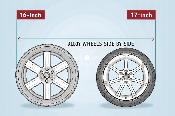 16 vs 17 inch wheel comparison