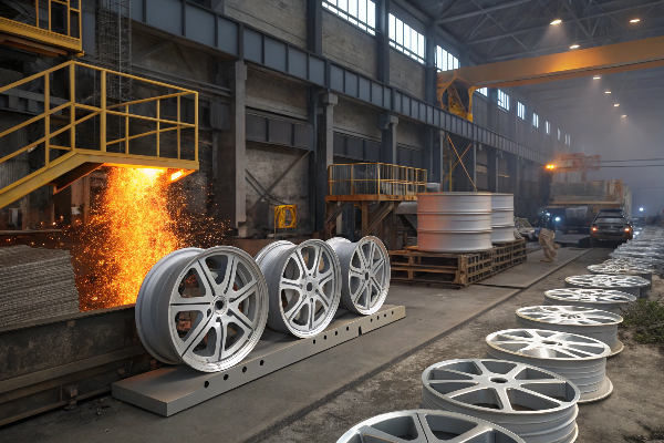 Aluminum wheel recycling process