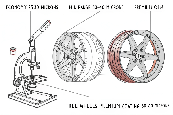OEM wheel finish examination
