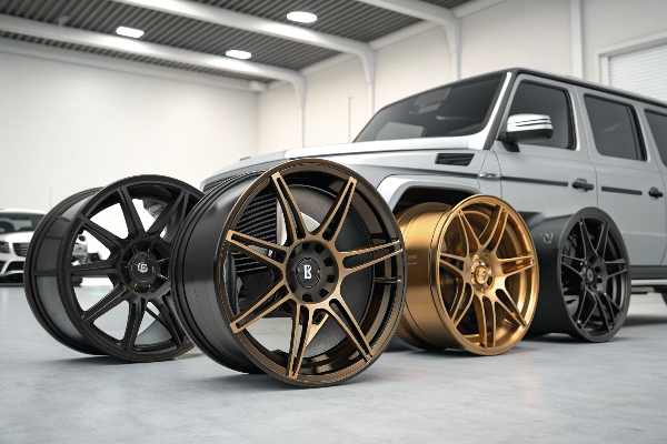 Custom forged wheels with color matching
