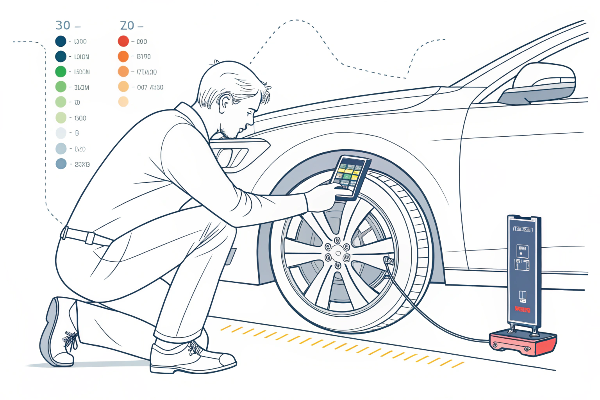 Spectrophotometer color matching for wheels