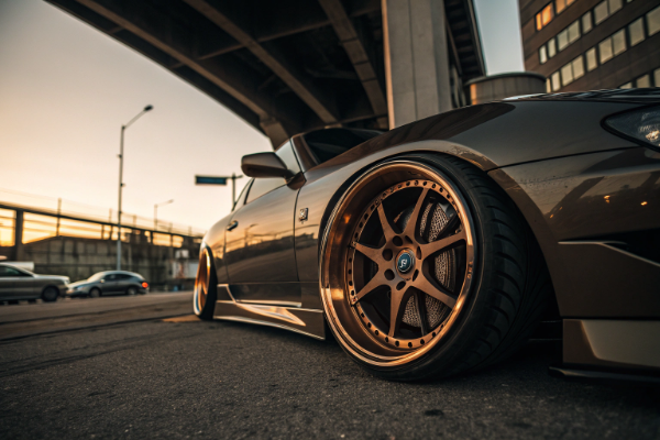 JDM wheels on modified cars