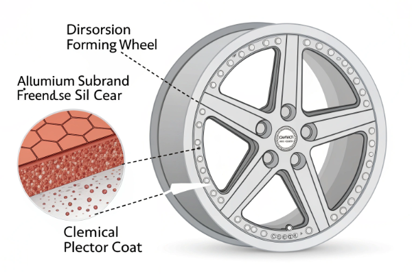wheel corrosion close-up