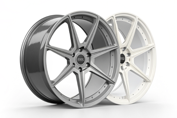 Pristine forged wheel showing protective coating