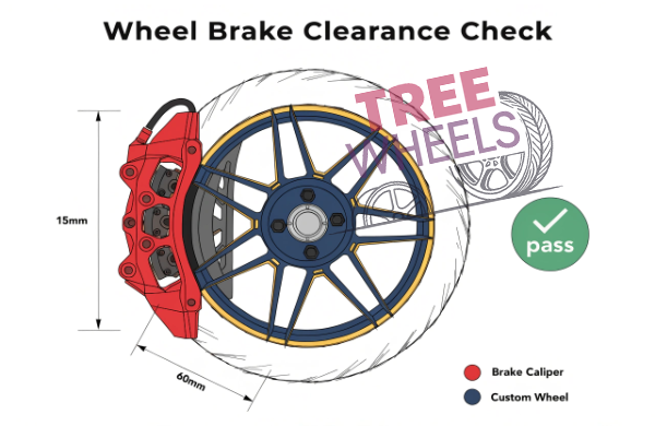 brake caliper clearance check