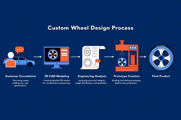 Custom forged wheel design process