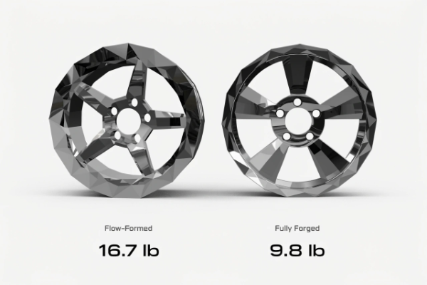 Wheel weight comparison flow formed vs forged