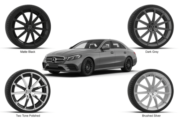 Best wheel color options for grey Mercedes E-Class