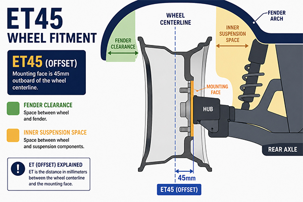 ET45 wheel fitment illustration