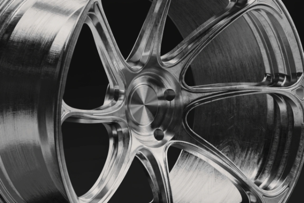 6061-T6 aluminum forged wheel close-up