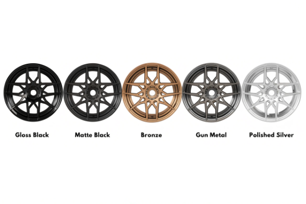 Color rim options for white Porsche 911