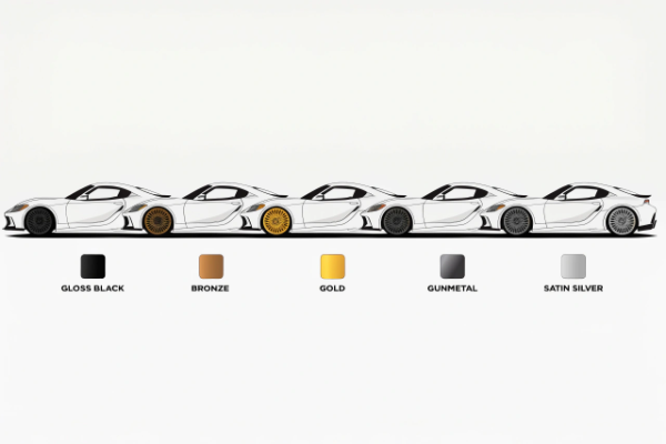 Rim color options for white car