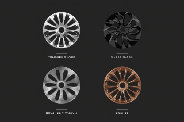 Wheel color options for black cars