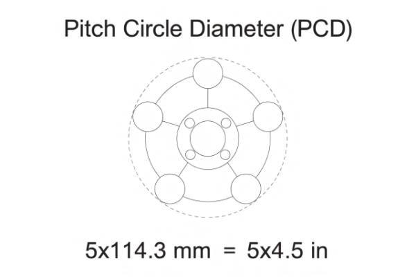 5x114.3 PCD in Inches Explained
