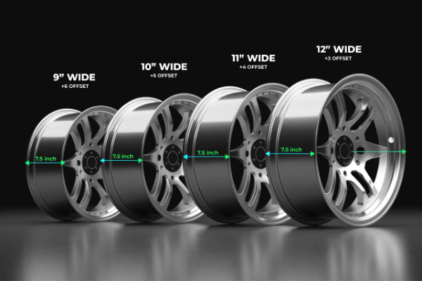 7.5 inch backspacing offset conversion across wide wheel sizes