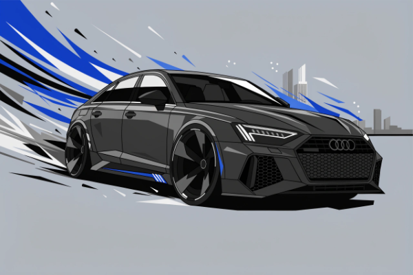Gloss black wheels aggressive RS6
