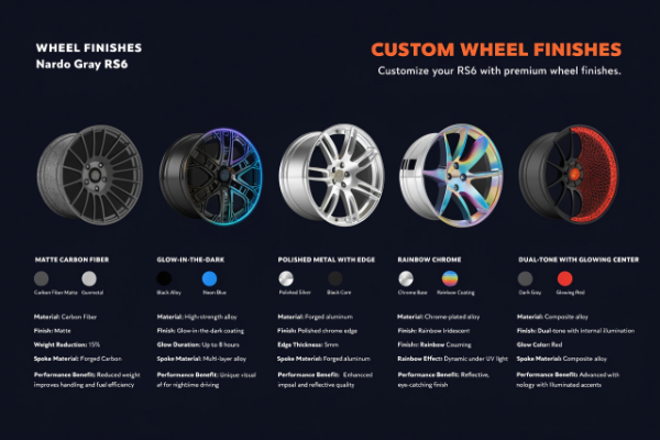 Custom wheel finishes Nardo Gray