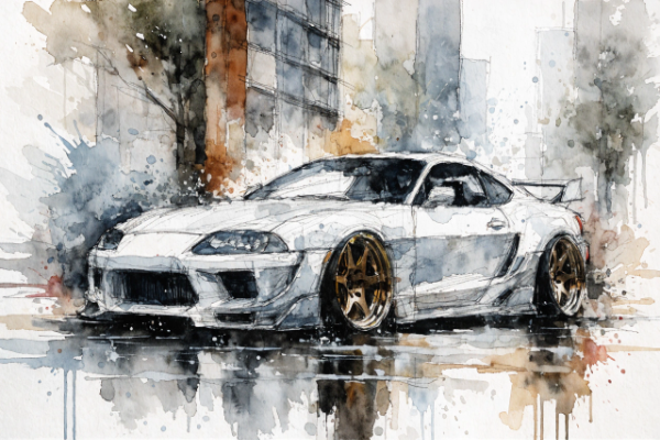 bold wheel colors on white cars