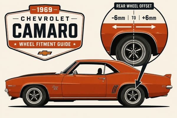 1969 Camaro Wheel Offset 1969 Chevrolet Camaro wheel offset guide