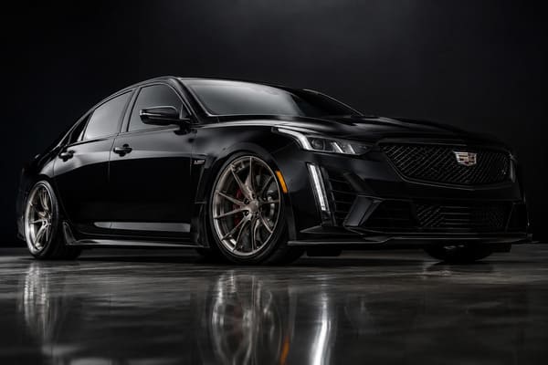 How to Match Wheels with a Black Cadillac CT5-V Black Cadillac CT5-V with custom forged wheels