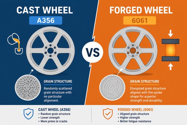 cast vs forged wheel material comparison
