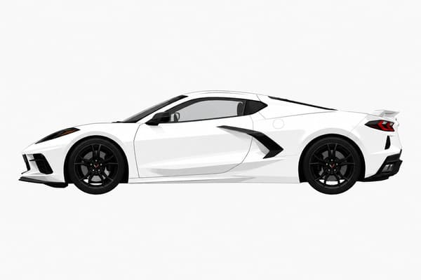 Best Rim Colors for White Corvette C8 White Corvette C8 with gloss black forged wheels