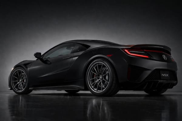 Gun metal wheels on black Acura NSX